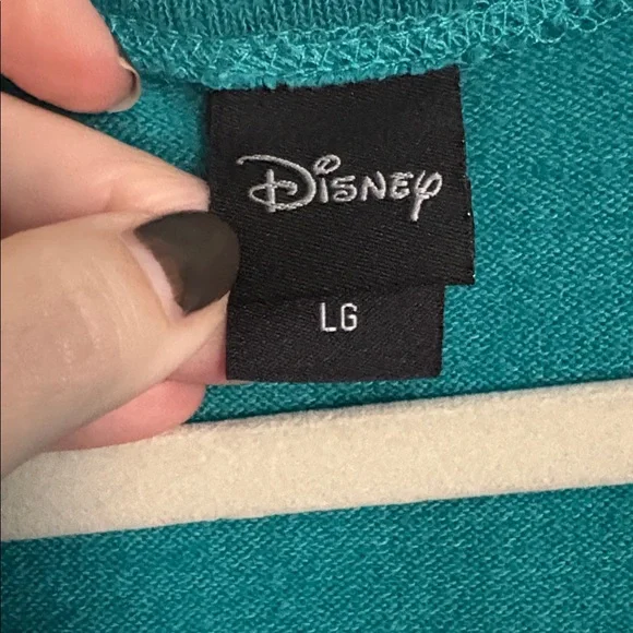 Disney Teal Open Front Aladdin/Jasmin/ Genie Cardigan Waterfall Style - Picture 2 of 7